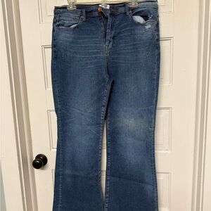 Kensie Medium Blue Flared Jeans